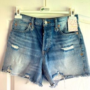 Free People Denim Shorts size 26 NWT